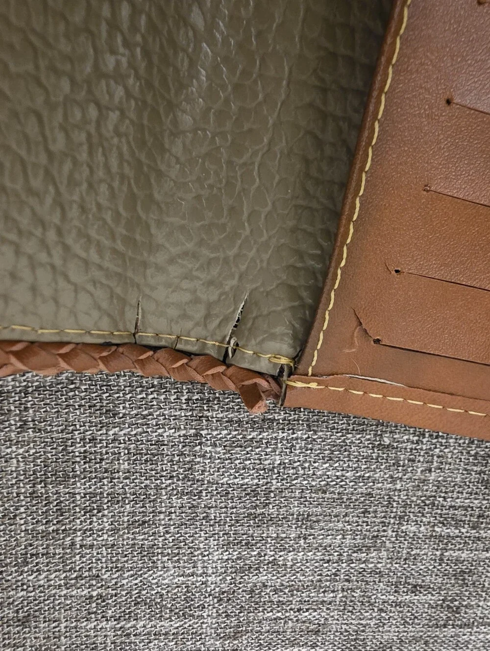 Vintage 90s Dooney & Bourke British Tan All Weather Leather Wallet